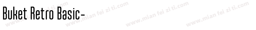 Buket Retro Basic字体转换